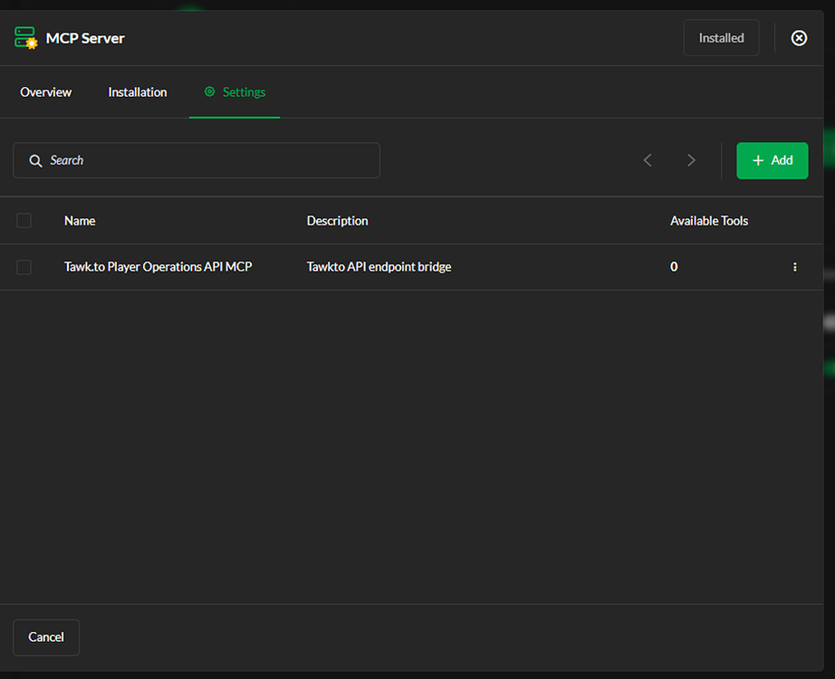 MCP server setup - AI Assist - tawk.to Community